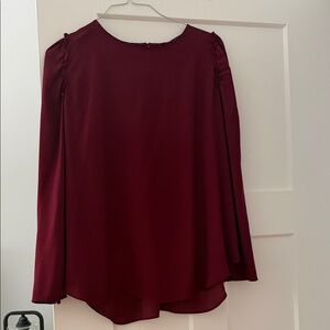 Ann Taylor. Elegant Burgundy Women's Top